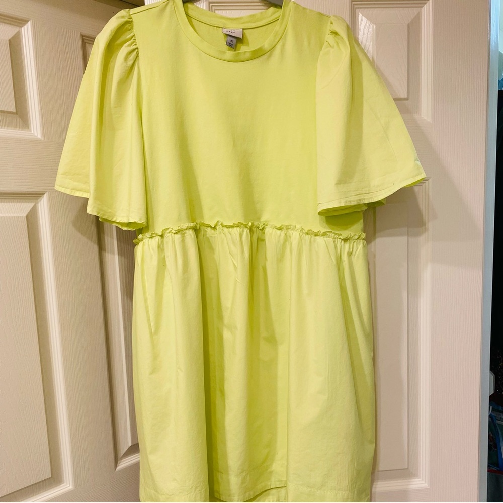 A New Day Mint Green Puff Sleeve Dress